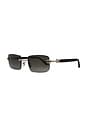 view 2 of 3 LUNETTES DE SOLEIL HYDRA in BLACK TINT SILVER HYDRA