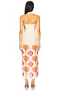 view 4 of 4 Water Adventure Ankle Dress in Ecru, Orange & Pink