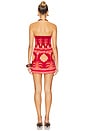view 3 of 3 Raiz Ritual Mini Dress in Magenta, Pink, & Camel
