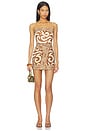 view 1 of 3 Ra?z Ritual Mini Dress in Camel & Ecru