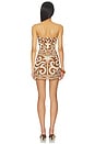 view 3 of 3 Ra?z Ritual Mini Dress in Camel & Ecru