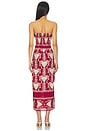 view 3 of 3 ANCIENT PERU ドレス in Dark Cherry & Ecru