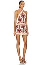 view 2 of 3 Tide Strength Mini Dress in Ecru & Marsala
