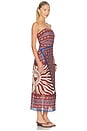 view 2 of 4 Paraiso Agreste Ankle Dress in Ecru & Blue
