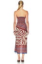 view 4 of 4 Paraiso Agreste Ankle Dress in Ecru & Blue