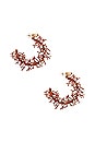 view 2 of 4 Leyendas Africanas Earrings in Brown Sienna & Ecru
