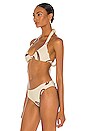 view 3 of 5 Ecru Tipping Point Bikini Top in Ecru
