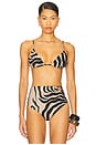 view 1 of 4 Konibo Bikini Top in Sand & Black