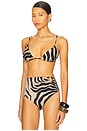 view 2 of 4 Konibo Bikini Top in Sand & Black
