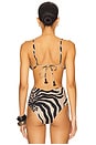 view 3 of 4 Konibo Bikini Top in Sand & Black