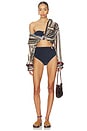 view 4 of 4 Terry Susurro Del Agua Bikini Bottom in Navy