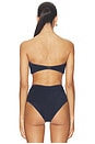view 3 of 4 Terry Seawaters Bikini Top in Navy