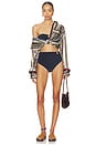 view 4 of 4 Terry Seawaters Bikini Top in Navy