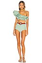 view 5 of 5 Captivation Bikini Bottom With Belt in Mint