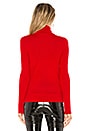 view 3 of 4 Roll Neck Rib Top in Red