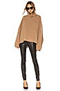 view 4 of 4 Crop Poncho in Camel