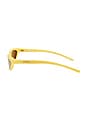 view 3 of 3 Curvo Sunglasses in Milky Yellow, Gold, & Bronze