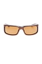 view 1 of 3 Aero Sunglasses in Matte Metallic Bronze, Bronze, & Brown