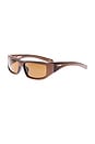 view 2 of 3 Aero Sunglasses in Matte Metallic Bronze, Bronze, & Brown