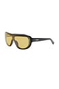 view 2 of 3 Square Sunglasses in Black, Light Gold, & Yellow