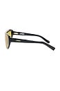 view 3 of 3 Square Sunglasses in Black, Light Gold, & Yellow