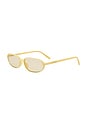 view 2 of 3 Oval Sunglasses in Butter, Light Gold, & Yellow
