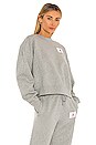 view 2 of 4 Flight Fleece Crew Sweatshirt in Dark Grey Heather
