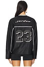 view 3 of 4 Long Sleeve Jersey Top in Black