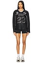 view 4 of 4 Long Sleeve Jersey Top in Black