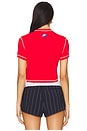 view 3 of 4 Cropped Tee in University Red