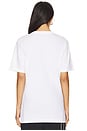 view 3 of 4 J City 88 Short Sleeve Tee in White & Gym Red
