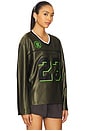 view 2 of 6 Long Sleeve Jersey Top in Medium Olive