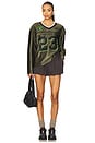 view 5 of 6 Long Sleeve Jersey Top in Medium Olive