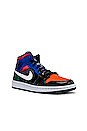 view 2 of 7 SNEAKERS AIR JORDAN 1 MID in Black, University Red & Hyper Royal