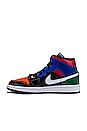 view 5 of 7 SNEAKERS AIR JORDAN 1 MID in Black, University Red & Hyper Royal