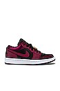 view 1 of 6 Air Jordan 1 Low SE Sneaker in Dark Beetroot, Black & White