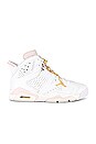 view 1 of 6 ZAPATILLA DEPORTIVA AIR JORDAN 6 RETRO in White, Metallic Gold, Barely Rose, & Sail