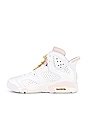 view 5 of 6 ZAPATILLA DEPORTIVA AIR JORDAN 6 RETRO in White, Metallic Gold, Barely Rose, & Sail