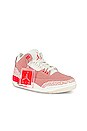 view 2 of 7 Air Jordan 3 Retro Sneaker in Sail, Crimson, Rust Pink, & White