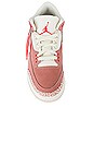 view 4 of 7 Air Jordan 3 Retro Sneaker in Sail, Crimson, Rust Pink, & White