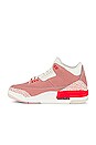 view 5 of 7 Air Jordan 3 Retro Sneaker in Sail, Crimson, Rust Pink, & White