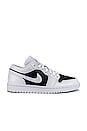 view 1 of 6 ZAPATILLA DEPORTIVA AIR JORDAN 1 LOW in White & Black
