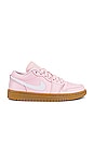 view 1 of 6 Air Jordan 1 Low Sneaker in Arctic Pink, White Gum, & Light Brown