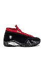 view 1 of 6 SNEAKERS AIR JORDAN 14 RETRO LOW in Black, Gym Red, & Metallic Silver