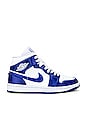 view 1 of 6 ZAPATILLA DEPORTIVA AIR JORDAN 1 MID in White & Kentucky Blue