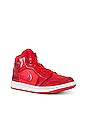 view 2 of 6 Air Jordan 1 Mid in University Red, Pomegranate & Red