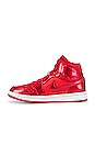 view 5 of 6 Air Jordan 1 Mid in University Red, Pomegranate & Red