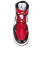 view 4 of 6 Air Jordan 1 Mid Sneaker in Black, Gym Red, & White
