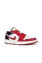 view 2 of 6 Air Jordan 1 Low Sneaker in White, Gym Red, Black, & Sail