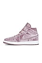 view 5 of 7 Air Jordan 1 Mid SE Sneaker in Purple Smoke & White
